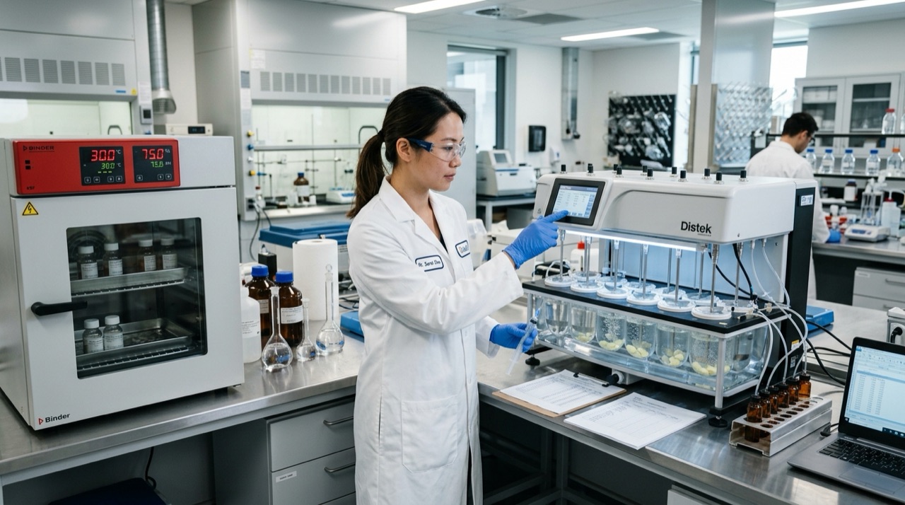 Multi-Point Tablet Dissolution Tester and ICH Climate Chamber